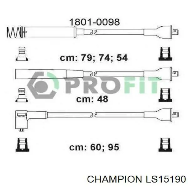 Высоковольтные провода 1612462 Opel