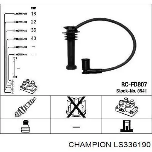 LS336190 Champion высоковольтные провода