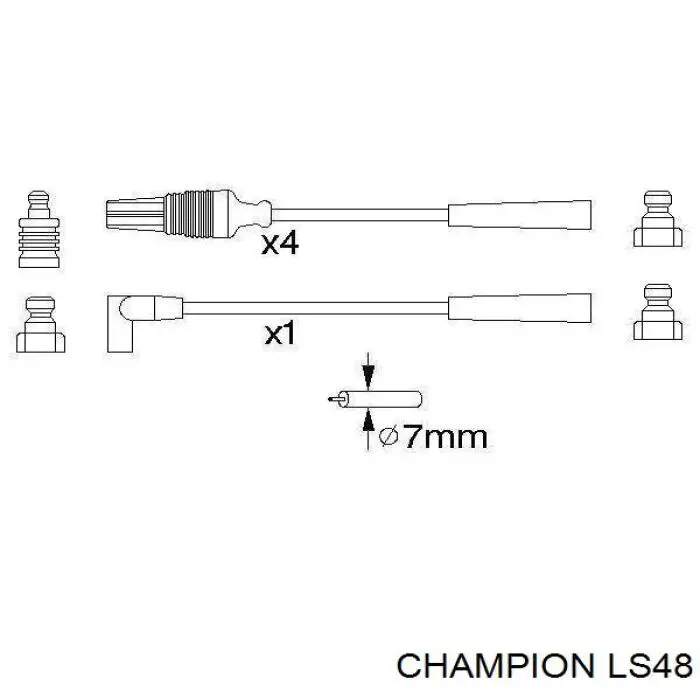 LS48 Champion Провода высоковольтные