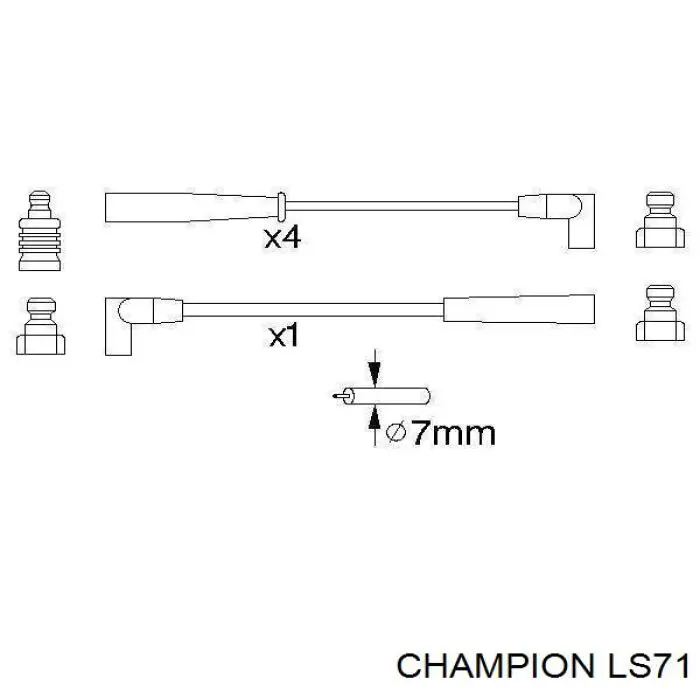 LS71 Champion Провода высоковольтные
