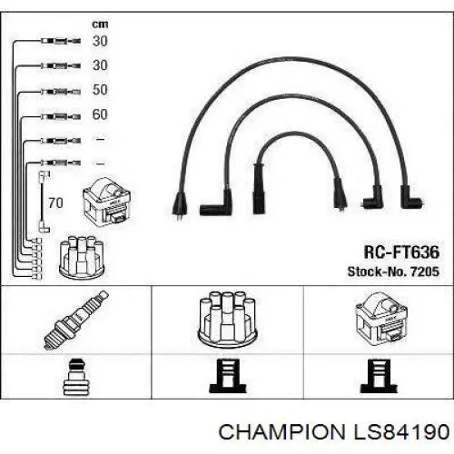 Высоковольтные провода RCFT431 NGK