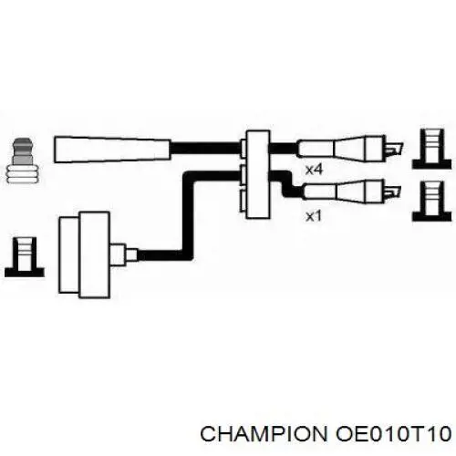 Свечи зажигания OE010T10 Champion