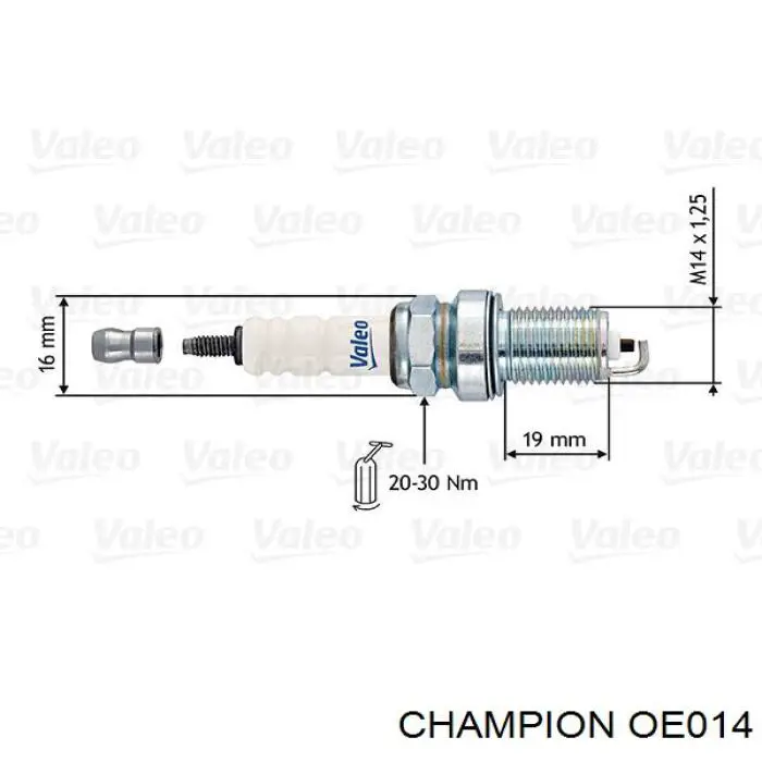 Свеча зажигания Champion OE014 цена, от 1.78 USD