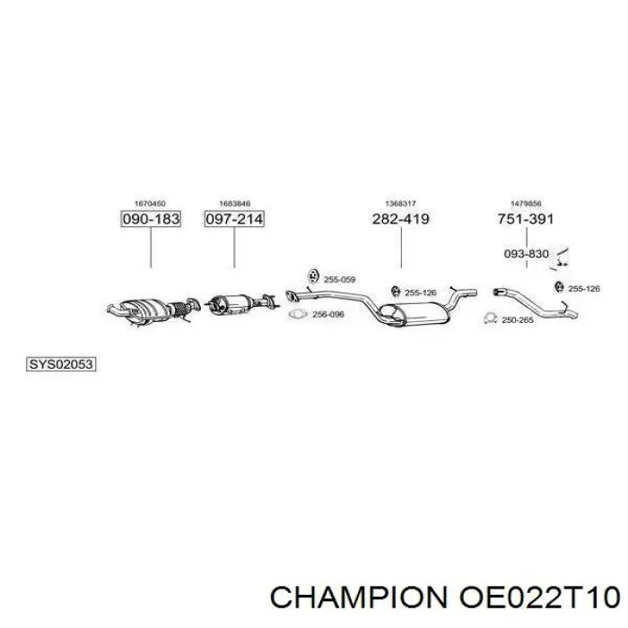 OE022T10 Champion Свечи зажигания