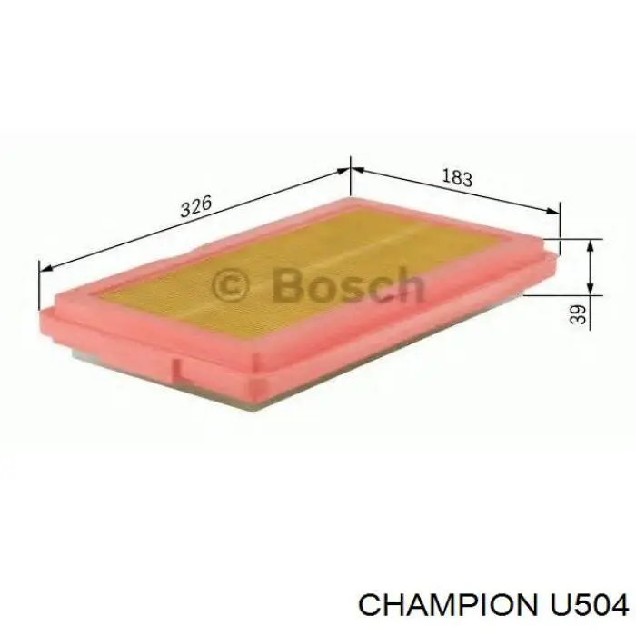 Элемент воздушного фильтра Champion U504 цена, от 7.37 USD