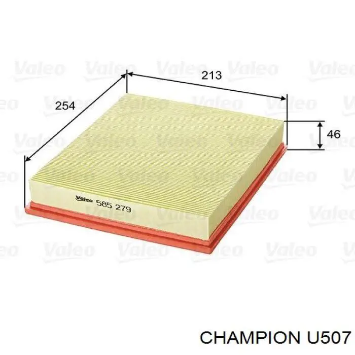 Элемент воздушного фильтра Champion U507 цена, от 4.19 USD