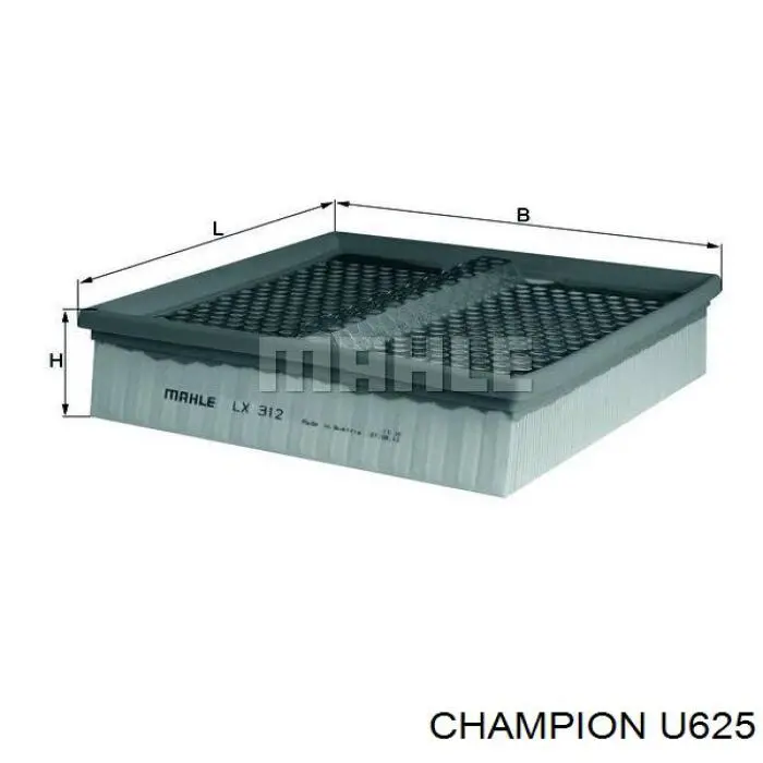 Купить U625 Champion Автомобильный фильтр воздуха