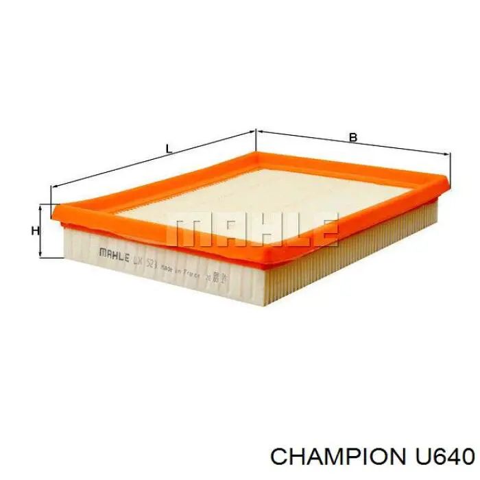 Воздушный фильтр U640 Champion