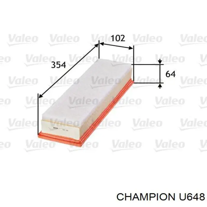 Элемент воздушного фильтра Champion U648 цена, от 8.77 USD