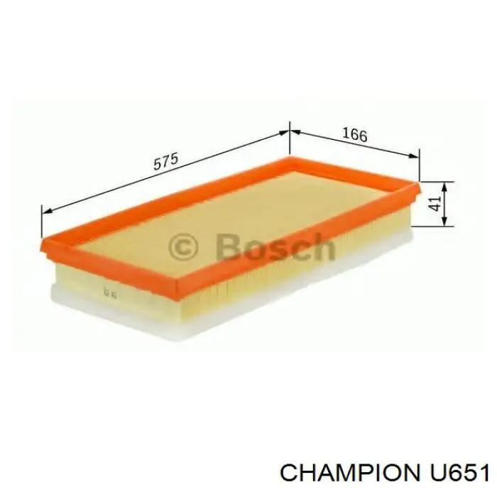 Элемент воздушного фильтра Champion U651 цена, от 8.38 USD