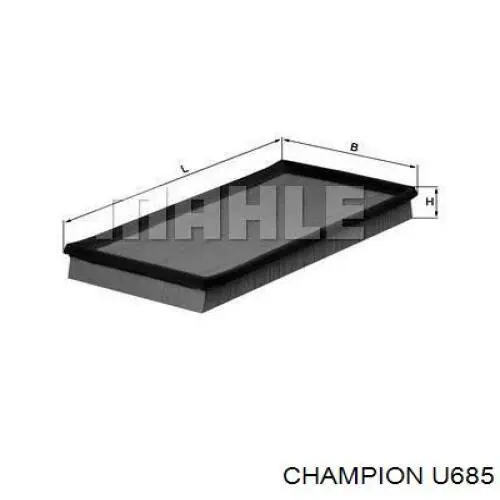 Купить U685 Champion Автомобильный фильтр воздуха
