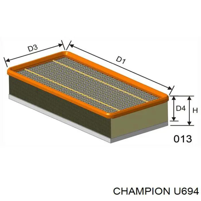 Воздушный фильтр U694 Champion