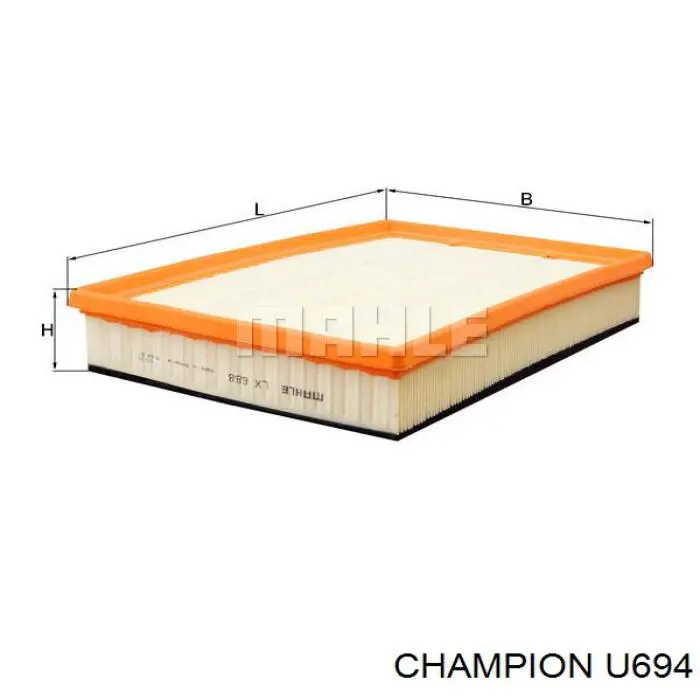 Фильтр воздушный Champion U694