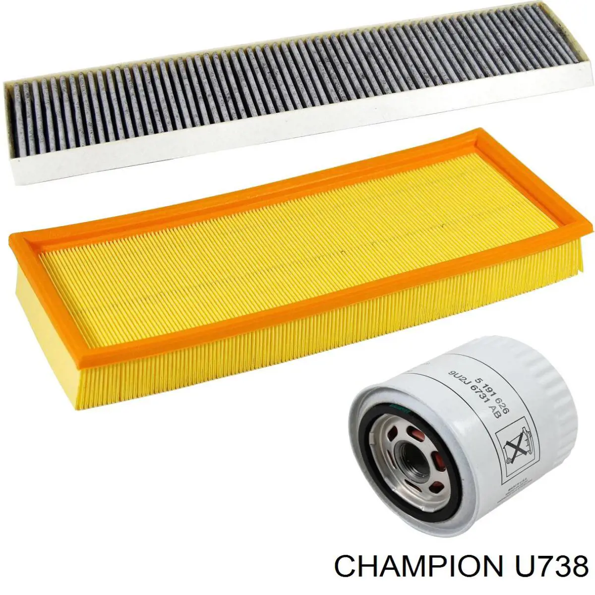 Купить U738 Champion Автомобильный фильтр воздуха