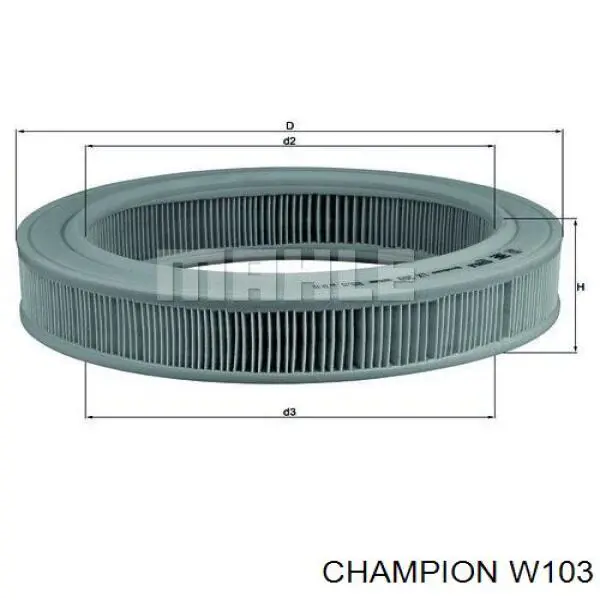 W103 Champion воздушный фильтр