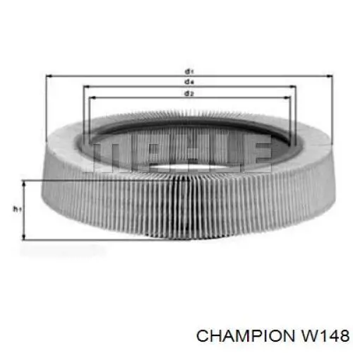 W148 Champion Воздушный фильтр двигателя