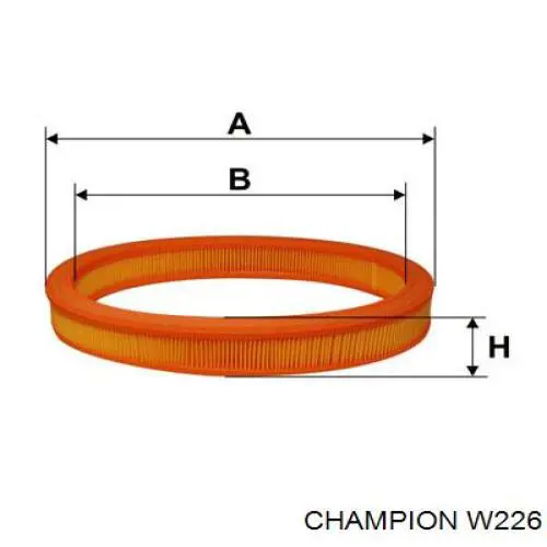 Купить W226 Champion Автомобильный фильтр воздуха