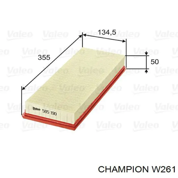W261 Champion воздушный фильтр