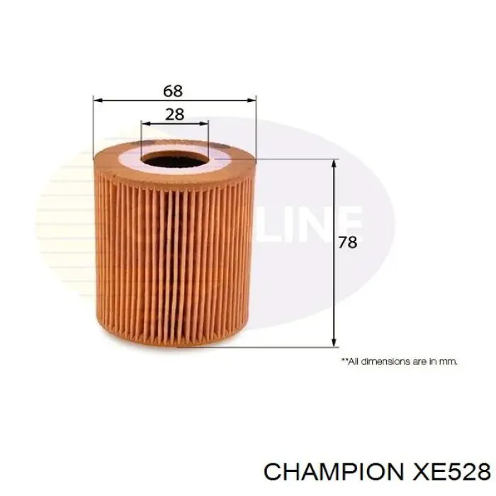 Масляный фильтр XE528 Champion