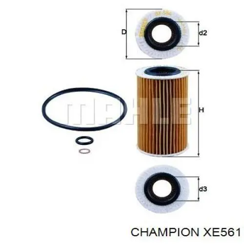 XE561 Champion масляный фильтр