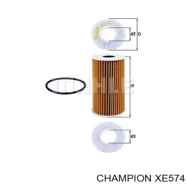 Фільтр масляний XE574 Champion