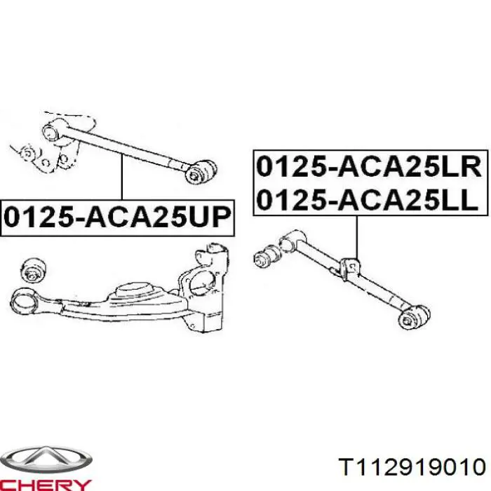 T112919010 Chery Диагональный рычаг