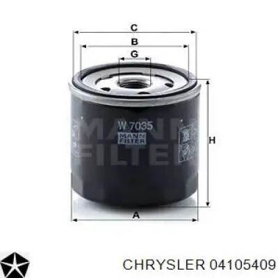 Фильтр масла Chrysler 04105409