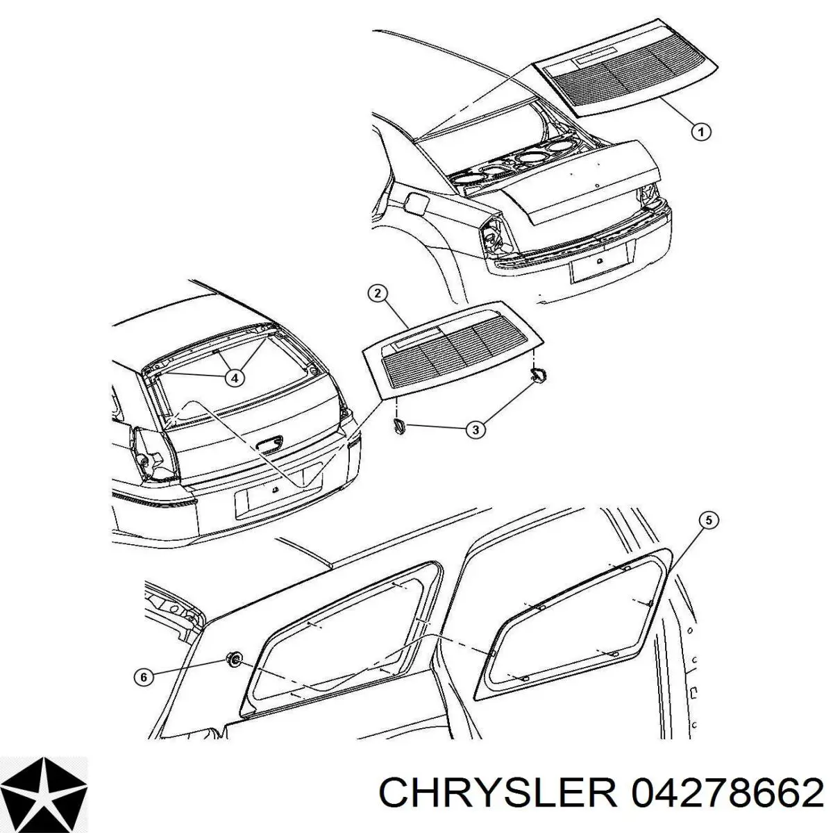 04278662 Chrysler compactador de pára-brisas