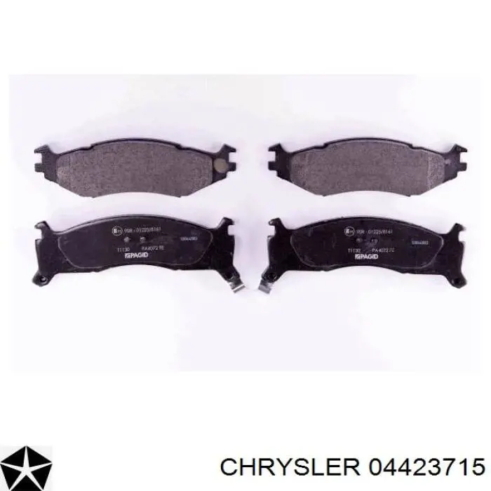 Передние тормозные колодки 04423715 Chrysler