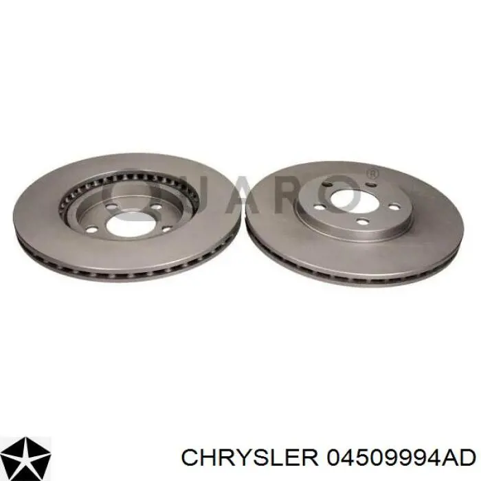 Тормоз дисковый передний Chrysler 04509994AD цена, от 46.84 USD