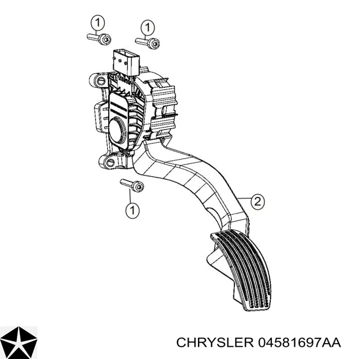 Педаль газа (акселератора) Chrysler 04581697AA цена, от 6.49 USD