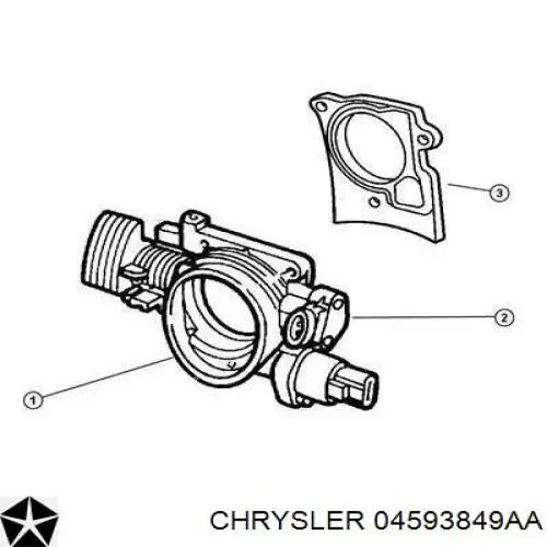 04861325AB Chrysler клапан (регулятор холостого хода)