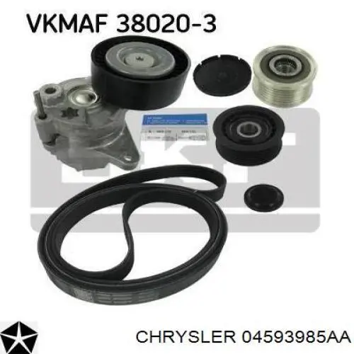 Купить K04627851AA Chrysler Паразитный ролик