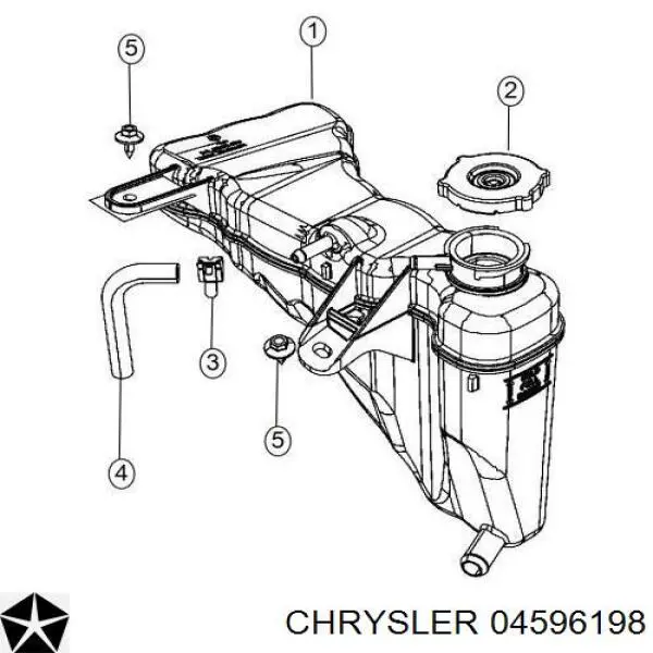 Крышка радиатора 04596198 Chrysler