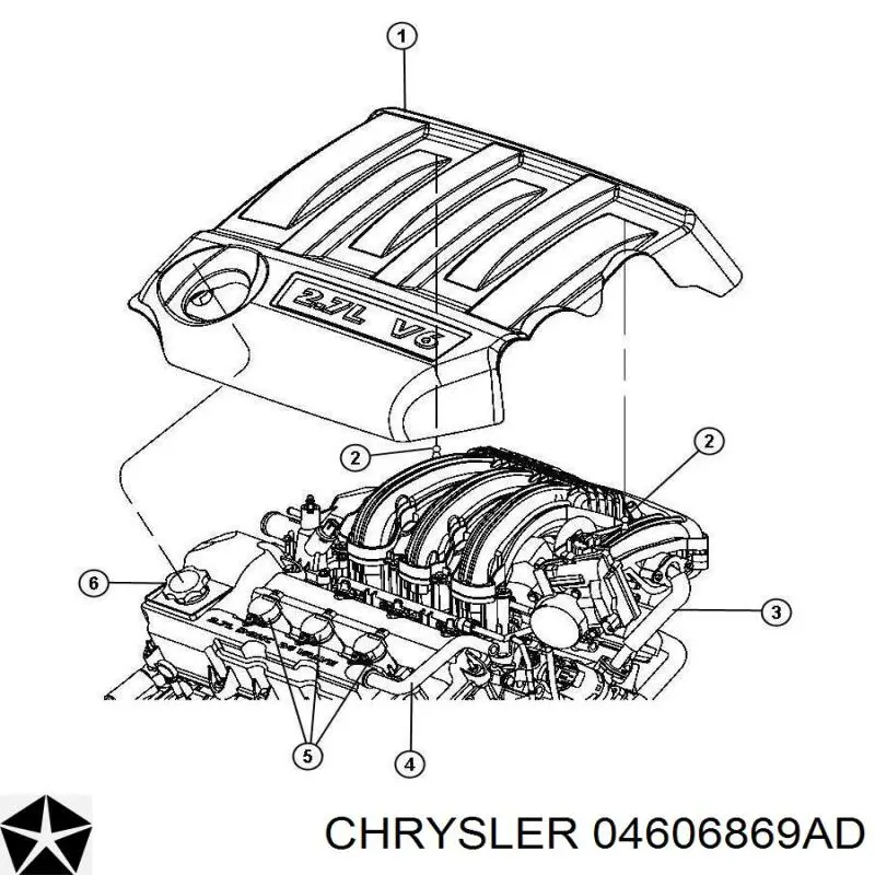 Катушка зажигания 04606869AD Chrysler