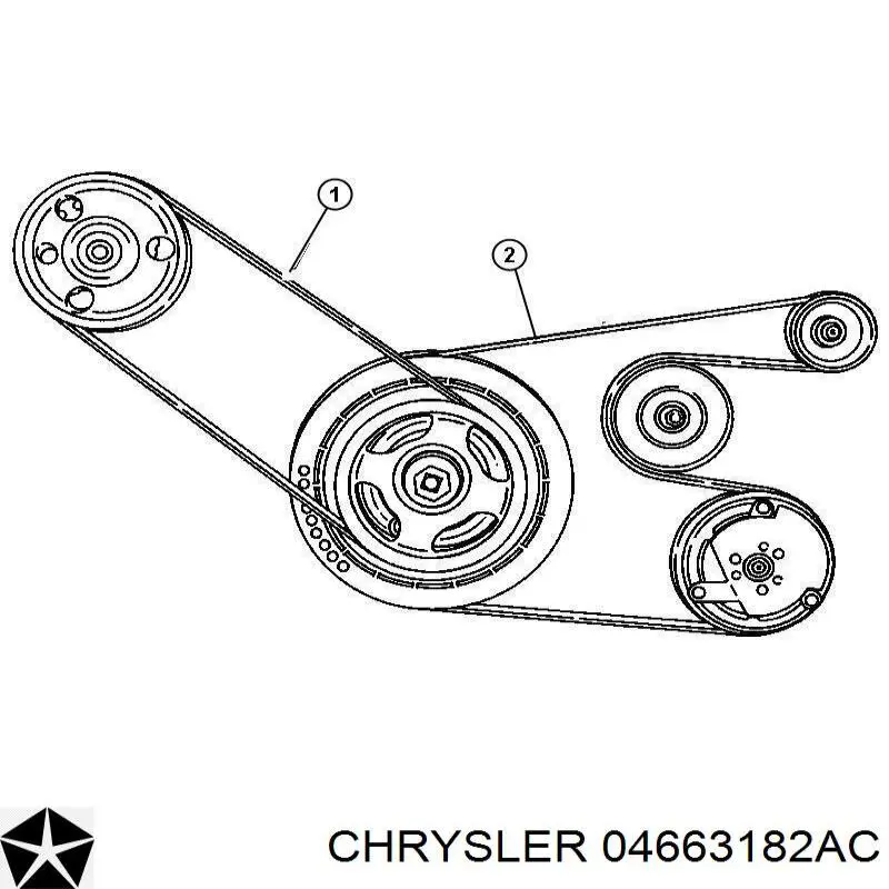 04663182AC Chrysler ремень генератора