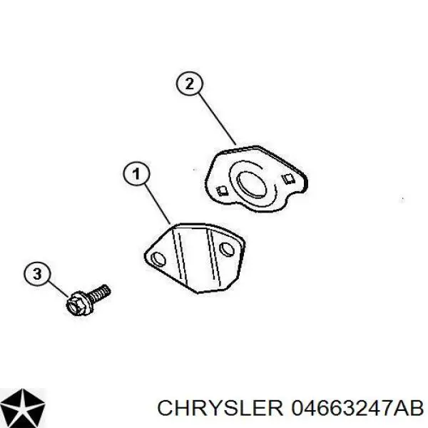 04891068AB Chrysler Прокладка EGR клапана рециркуляции