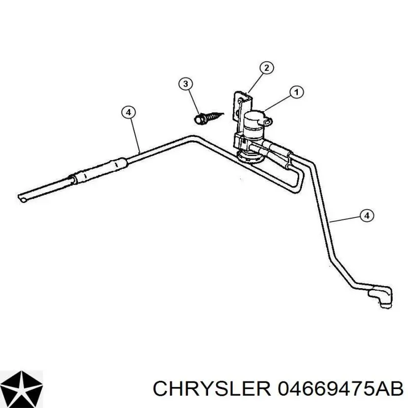 Клапан преобразователь давления наддува (соленоид) K04669475AB Fiat/Alfa/Lancia