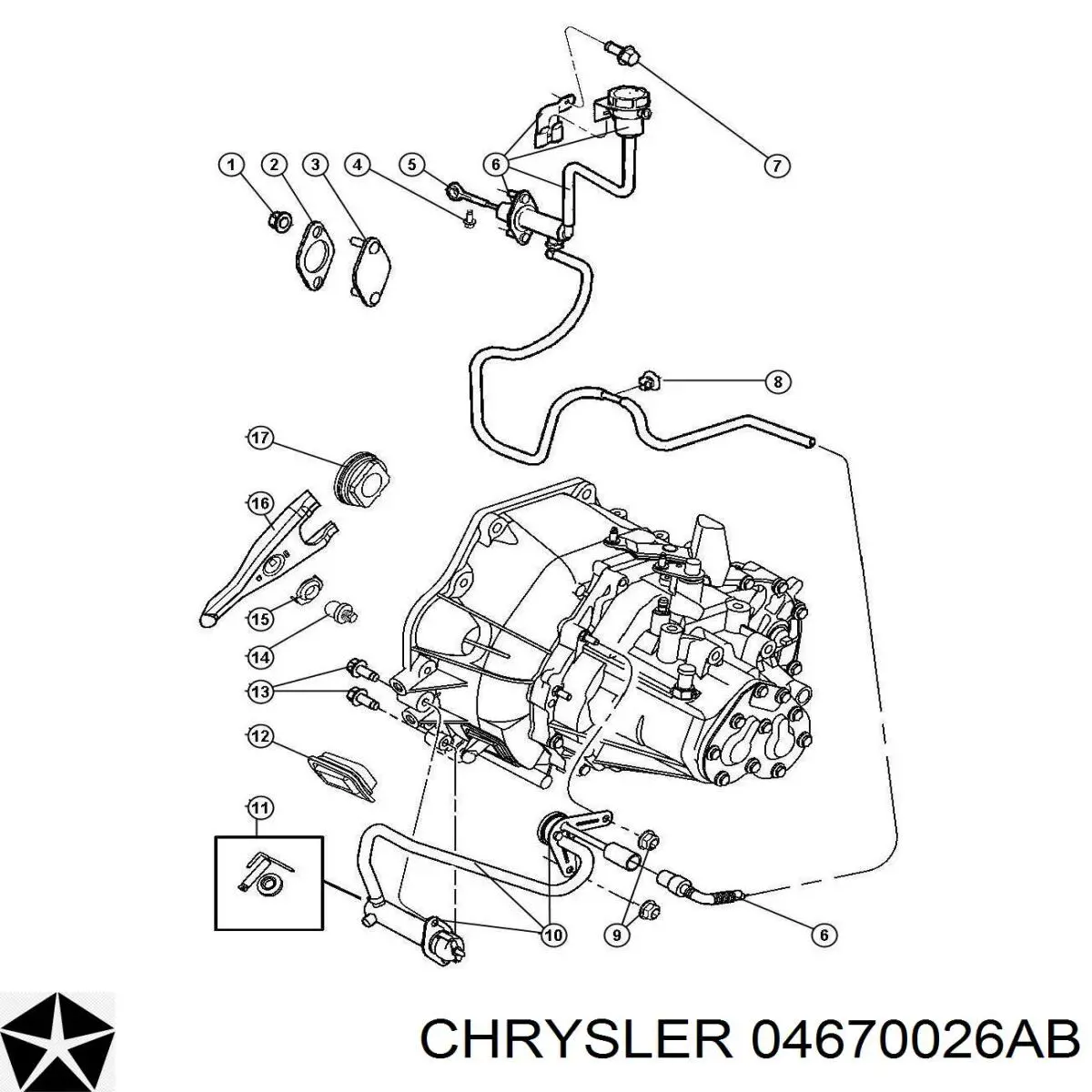 Выжимной подшипник 04670026AB Chrysler