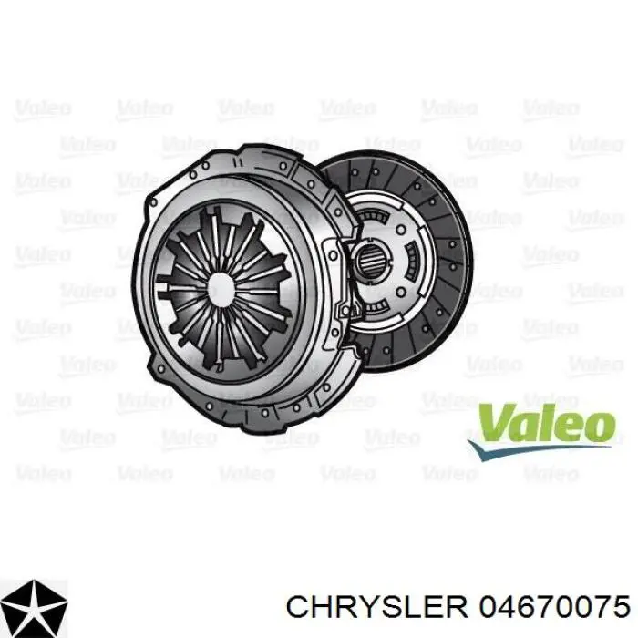 04670075 Chrysler Сцепление в сборе