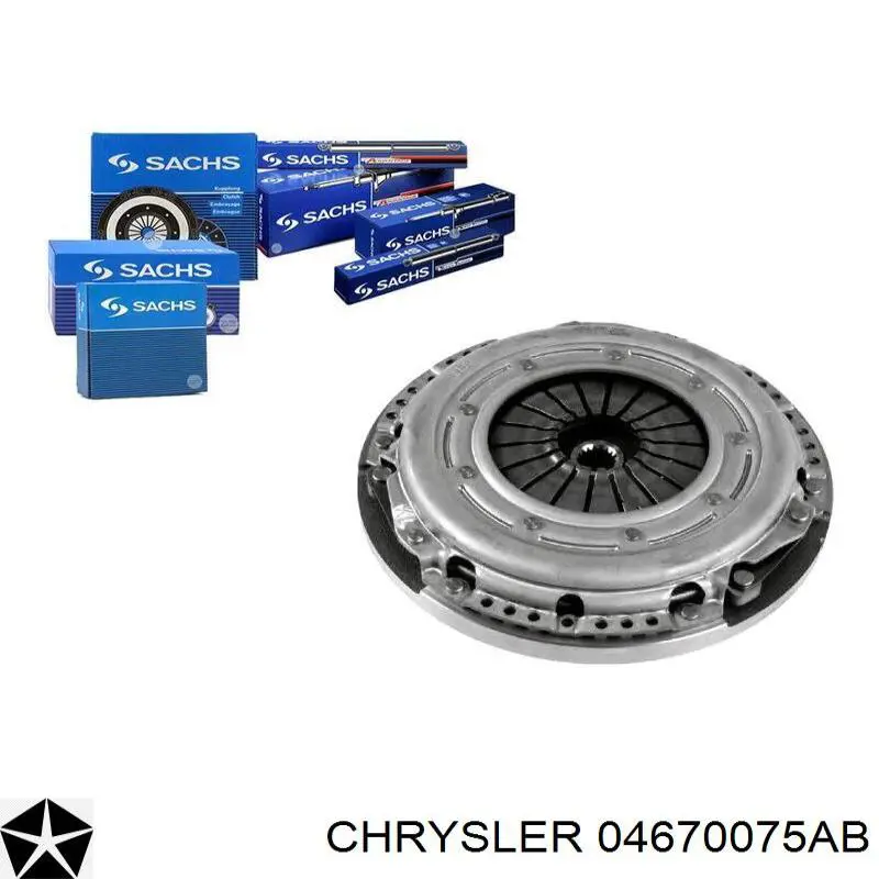 Комплект сцепления (3 части) Chrysler 04670075AB цена, от  USD