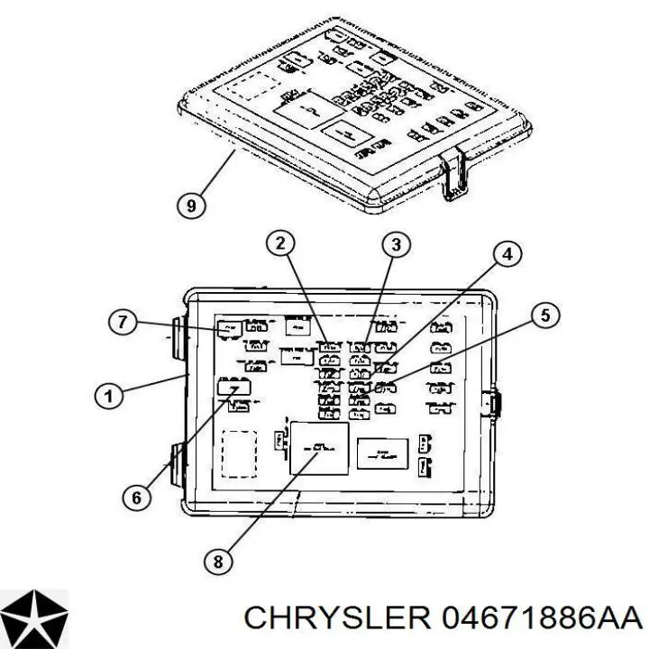  4671886AA Chrysler