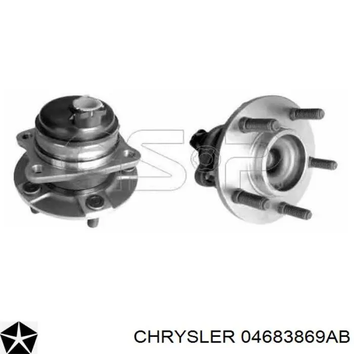 04683869AB Chrysler Ступица задняя