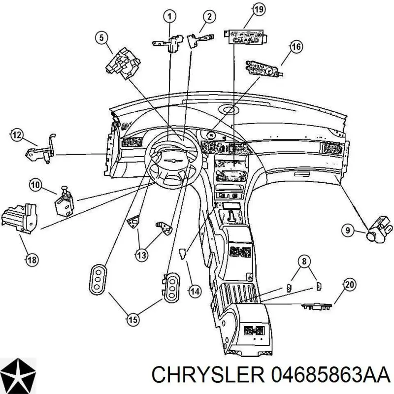  04685863AA Chrysler