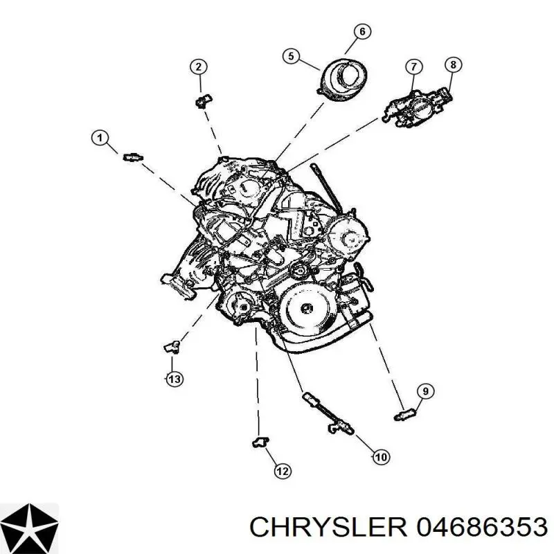 04686353 Chrysler датчик положения распредвала