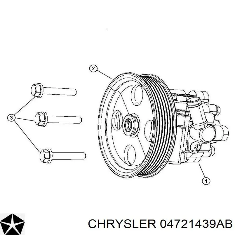 Насос ГУР 04721439AB Chrysler