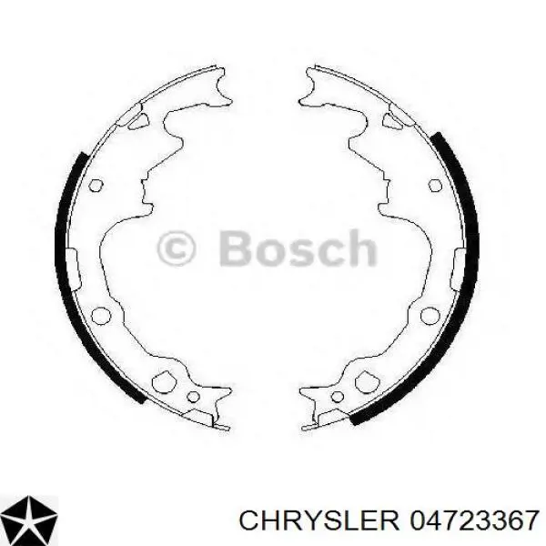 Тормоза рабочие задние ножные и тормозные барабаны Chrysler 04723367 цена, от 41.94 USD