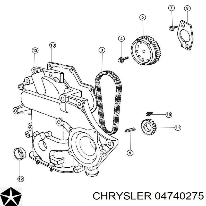 Цепь ГРМ на Chrysler Voyager I ES 