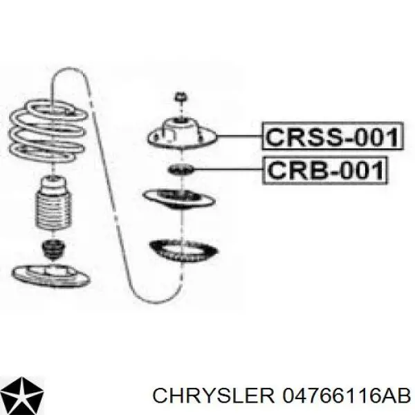 Купить 04766116AB Chrysler Опора переднего амортизатора