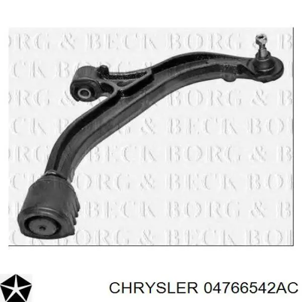 Правый рычаг передней нижней подвески Chrysler 04766542AC цена, от 86.37 USD